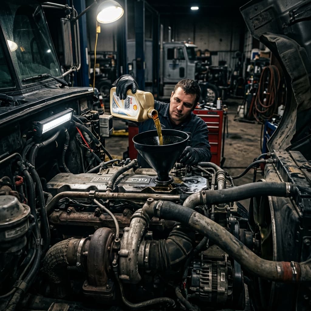 Semi Truck Express Lube Service